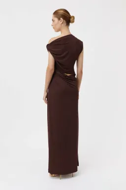 Camilla and Marc Annalise Maxi Dress Brown Size 8 for rent on The Volte - image 2