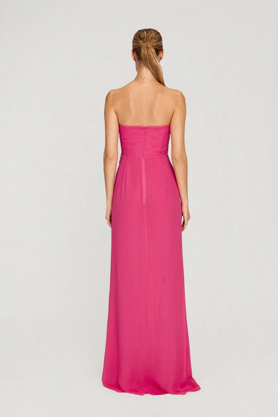 Sau Lee Hera Maxi Dress Hot Pink Size 8 for rent on The Volte - main image