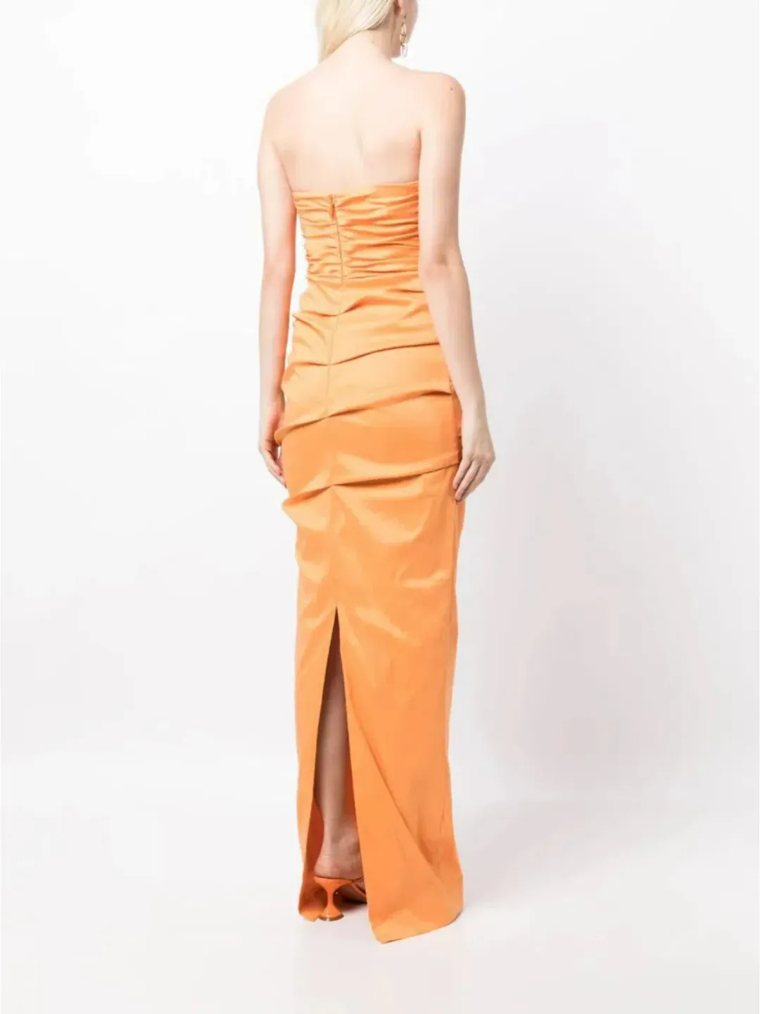 Rachel Gilbert Cheri Maxi Gown Orange Size AU 12 for rent on The Volte - main image