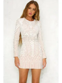Mossman Secret Garden Dress Nude Size AU 8 for rent on The Volte - image 2