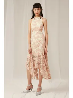 Keepsake No Air Lace Dress Pink Size AU 6  for rent on The Volte - image 1