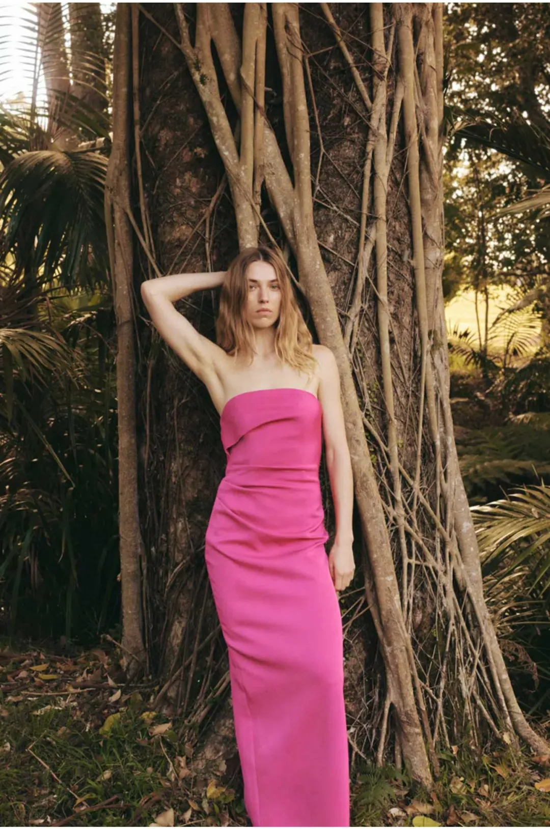 Manning Cartell Amplify Strapless Dress Boungavilla Size AU 6  for rent on The Volte - main image