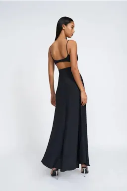 By Johnny Diandra Maxi Dress Black Size AU 6 for rent on The Volte - image 5