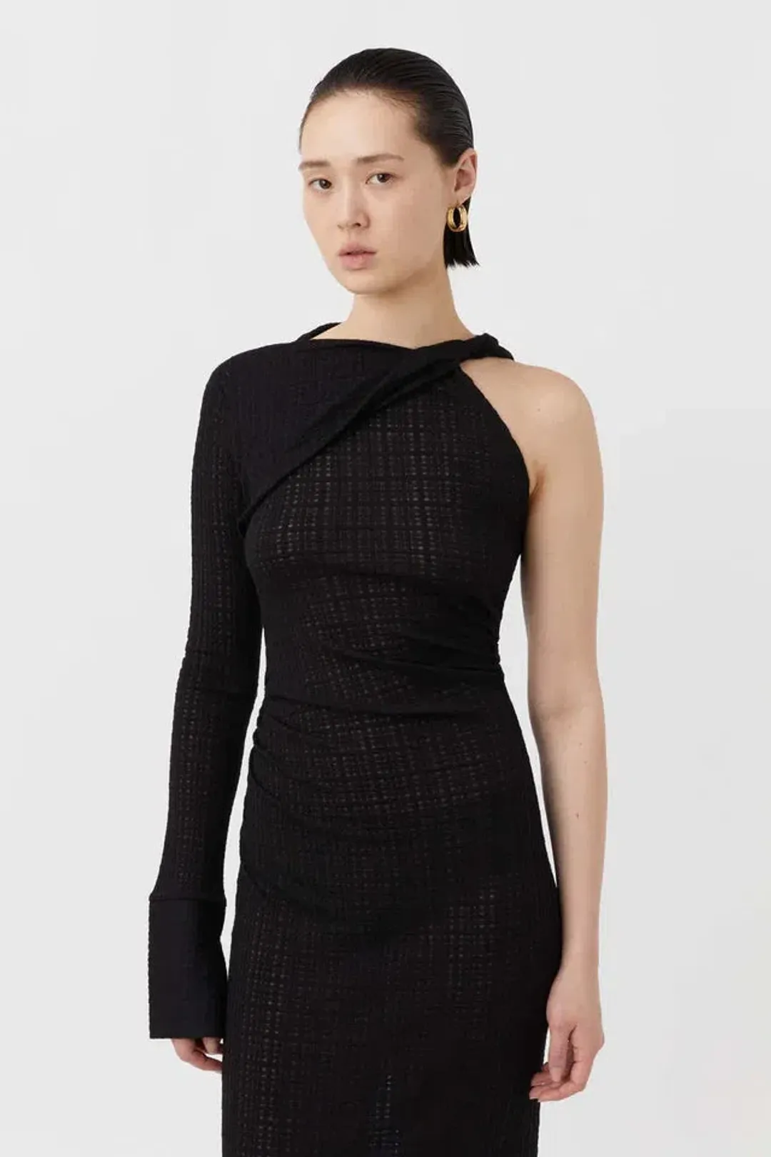 Camilla & Marc Cypress Midi Dress Black Size 10 for rent on The Volte - main image