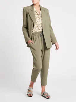 Camilla & Marc Reggio Two-Piece Suit Dusty Khaki Size 8 for rent on The Volte - image 1