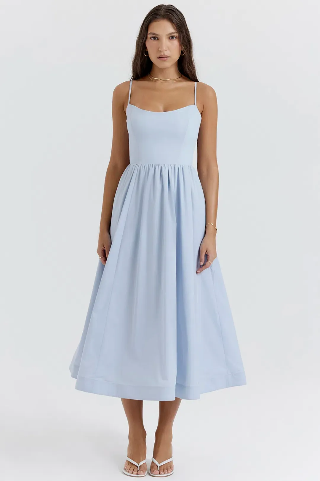 House of CB Lolita Corset Sundress Soft Blue Size XS/ AU 6 for rent on The Volte - main image