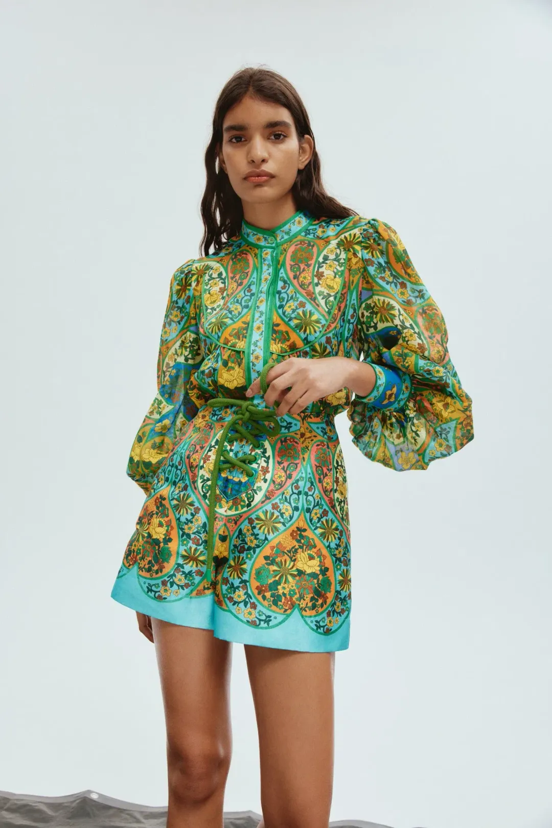 Alemais Sofie Blouse & Short Multi Floral Size AU 8  for rent on The Volte - main image