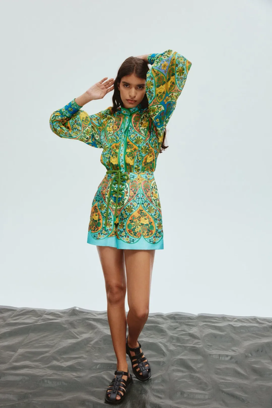 Alemais Sofie Blouse & Short Multi Floral Size AU 8  for rent on The Volte - main image