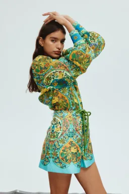 Alemais Sofie Blouse & Short Multi Floral Size AU 8  for rent on The Volte - image 3