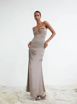 Paris Georgia Val Dress Concrete Size 8 for rent on The Volte - image 8