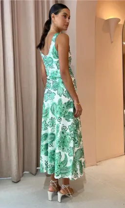 Hansen and Gretel Patricia Bias Cut Maxi Dress Greenhouse Size L / AU 12 for rent on The Volte - image 3