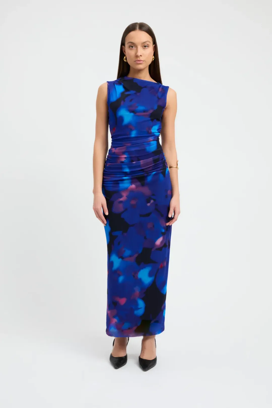 Kookai Dusk Midi Dress Multicolour Size 8 for rent on The Volte - main image
