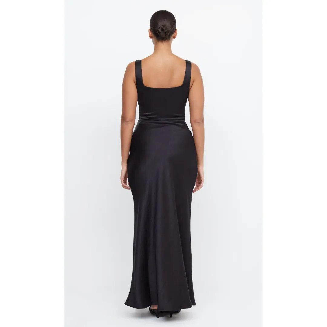 Bec & Bridge Dreamer Square Neck Dress Black Size AU 12 for rent on The Volte - main image