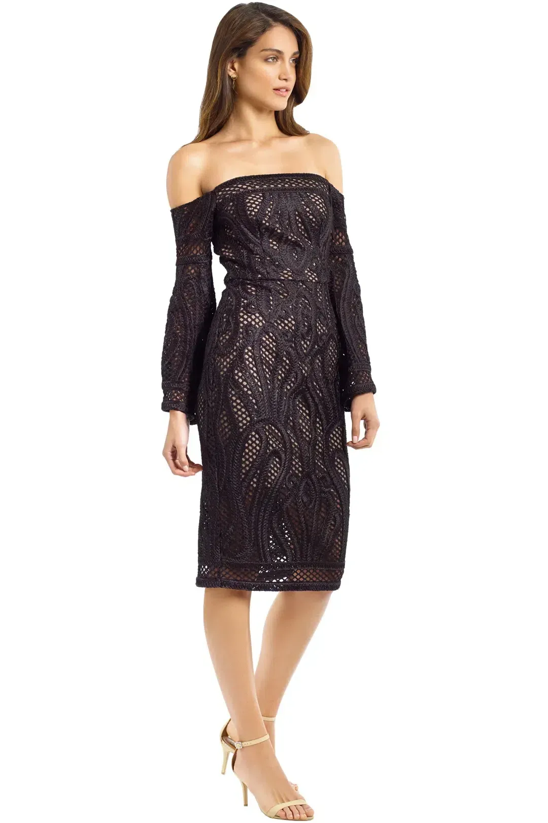 Thurley Sonnet Strapless Dress Black Size 6 for rent on The Volte - main image