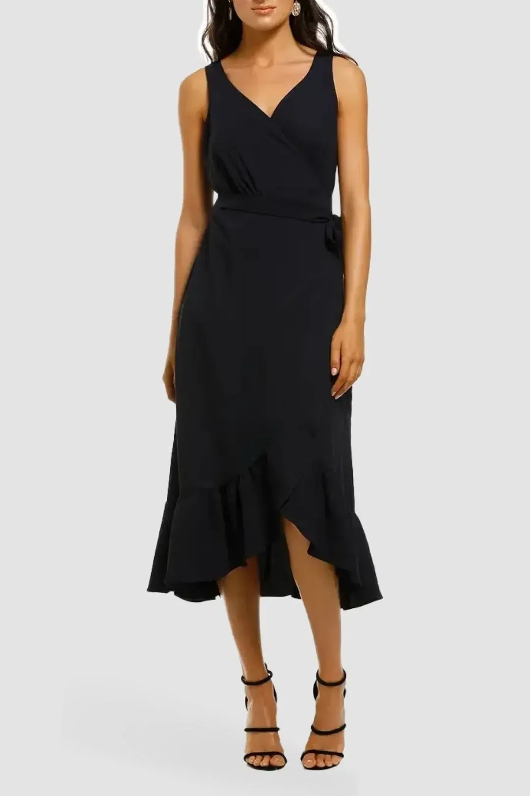 Tania Olsen Brit Midi Dress in Navy Size 16 for rent on The Volte - main image