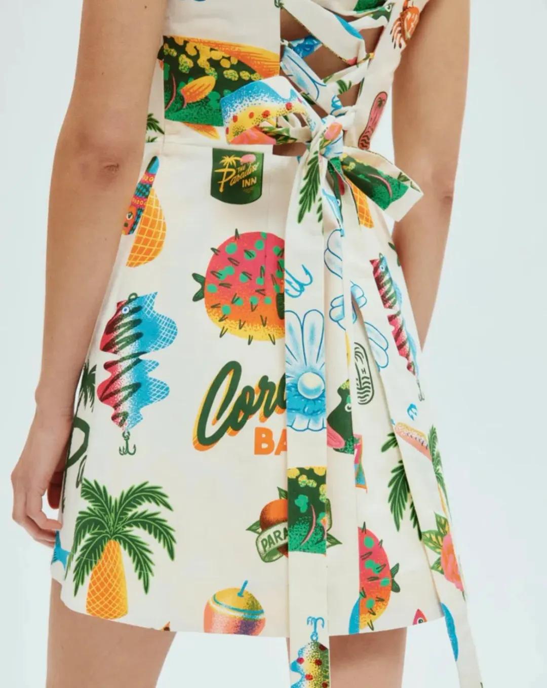 Alemais Samaki Mini Dress Print Size 10 for rent on The Volte - main image