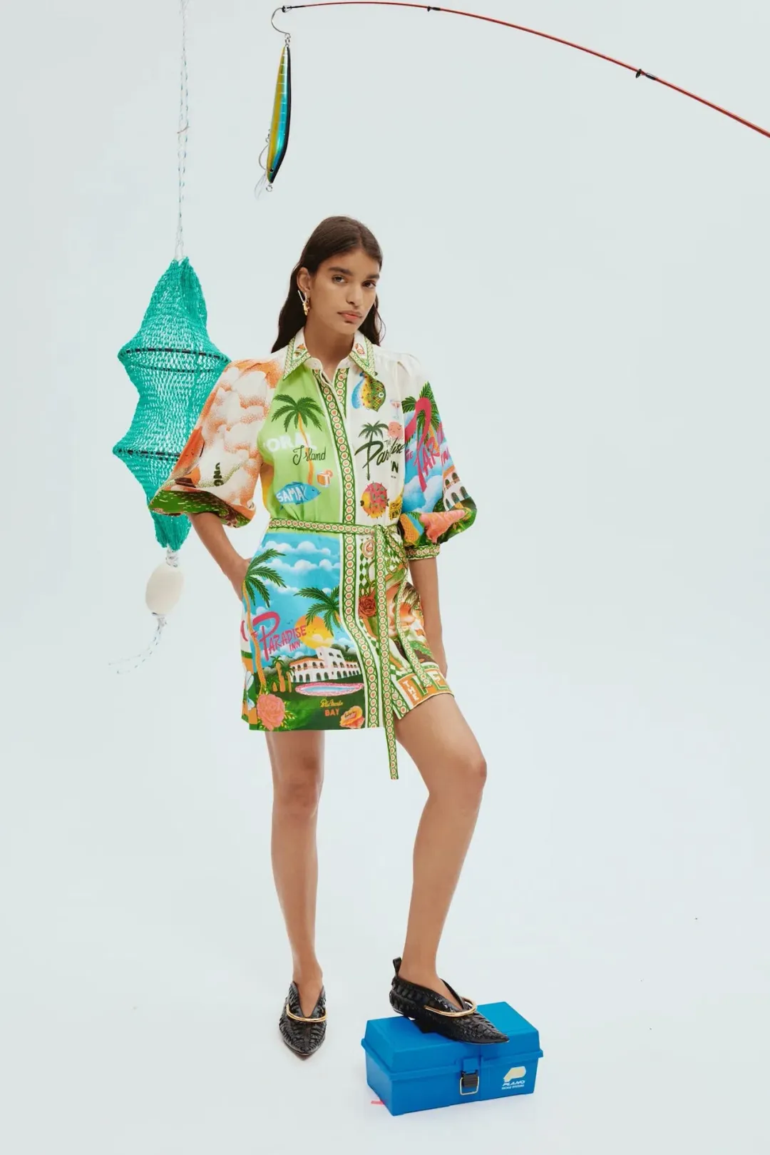 Alemais Paradiso Mini Dress Multi Size AU 12 for rent on The Volte - main image