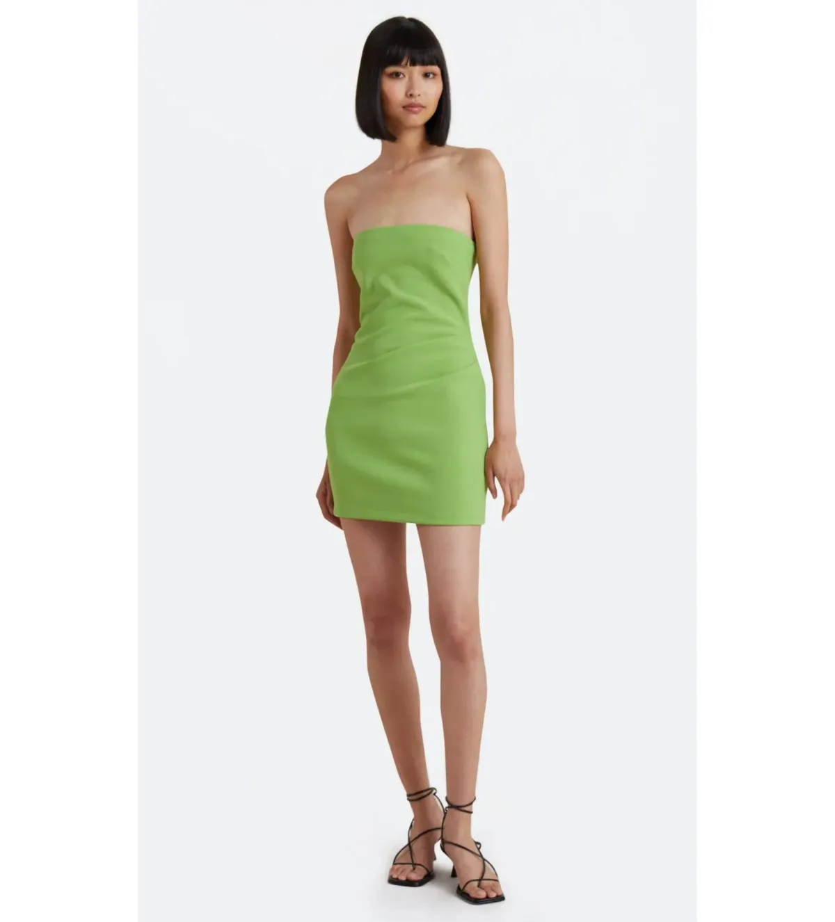 Bec & Bridge Karina Mini Dress Pea Green Size AU 6 for rent on The Volte - main image