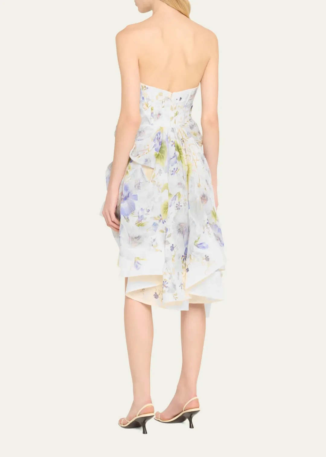 Zimmermann Natura Draped Mini Blue Floral Size 1 / AU 10  for rent on The Volte - main image