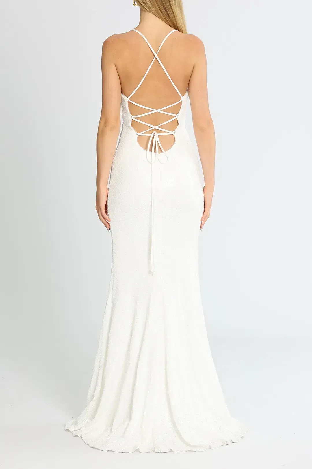 Tania Olsen India Gown in White Size 12 for rent on The Volte - main image