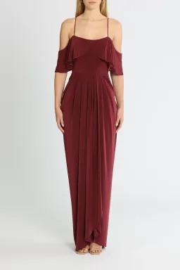 Tania Olsen Arianna Gown in Wine Size 10 for rent on The Volte - image 1