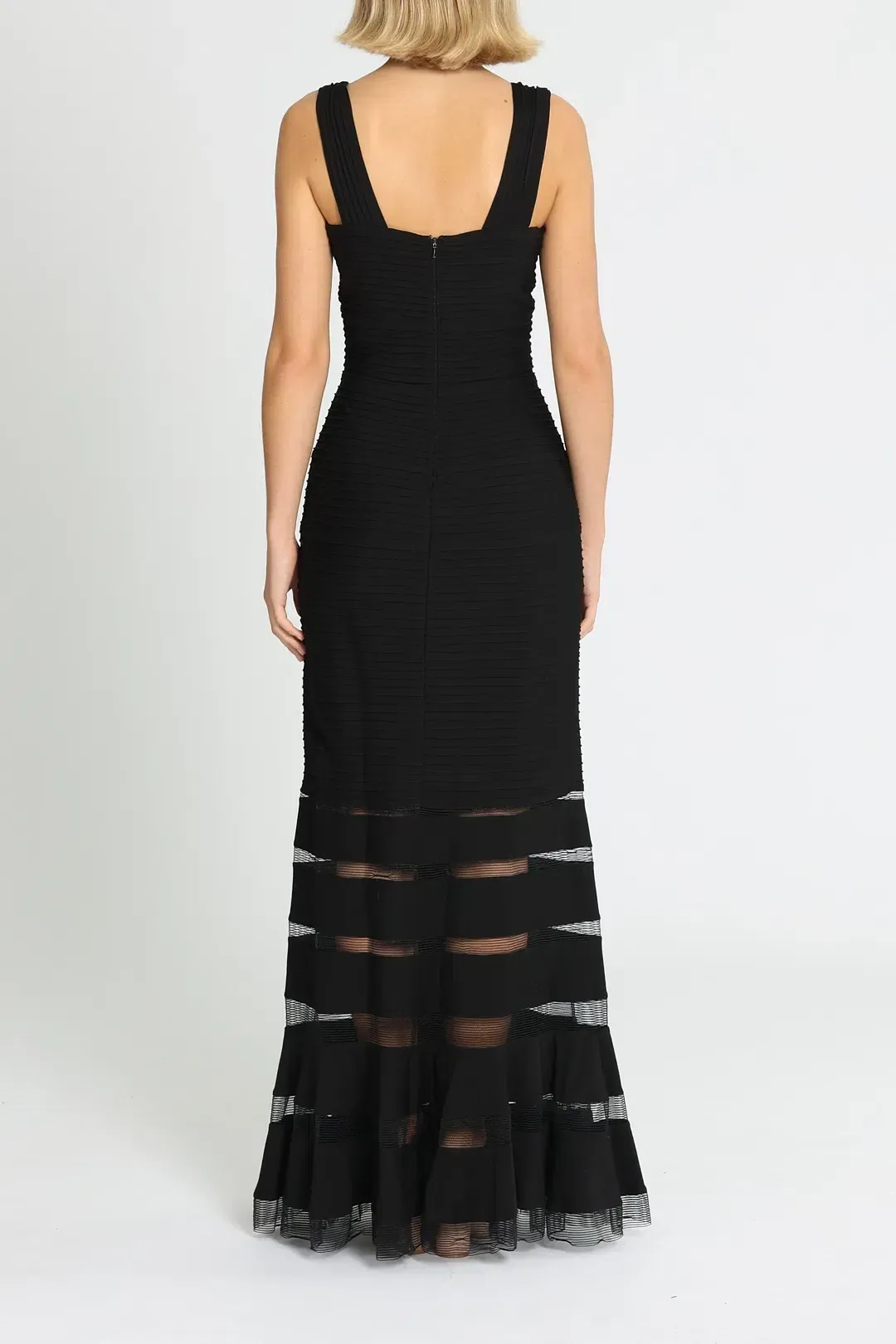 Tadashi Shoji Annika Dress in Black Size 12 for rent on The Volte - main image