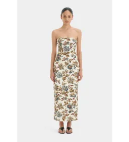 Sir the Label The Eleanora Column Midi Dress Viola Floral Print Size 1 / AU 8 for rent on The Volte - image 1