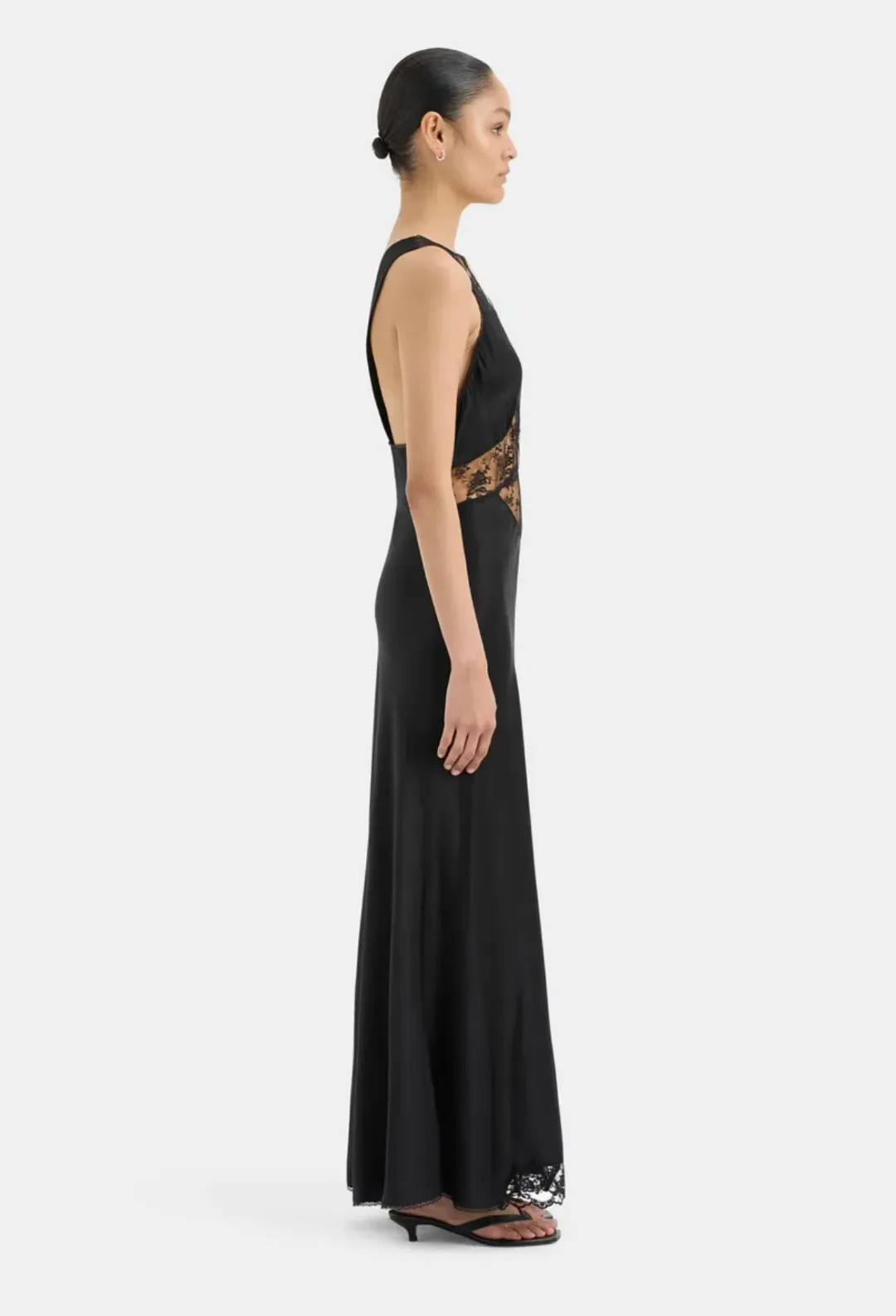 Sir The Label Aries Cut Out Gown Black Size 2 / AU 10 for rent on The Volte - main image