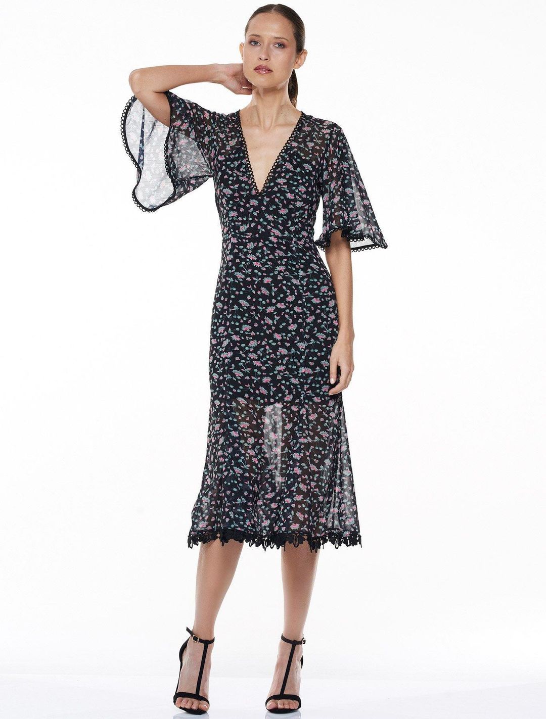 Talulah Unwavering Glamour Midi Dress for rent on The Volte - main image