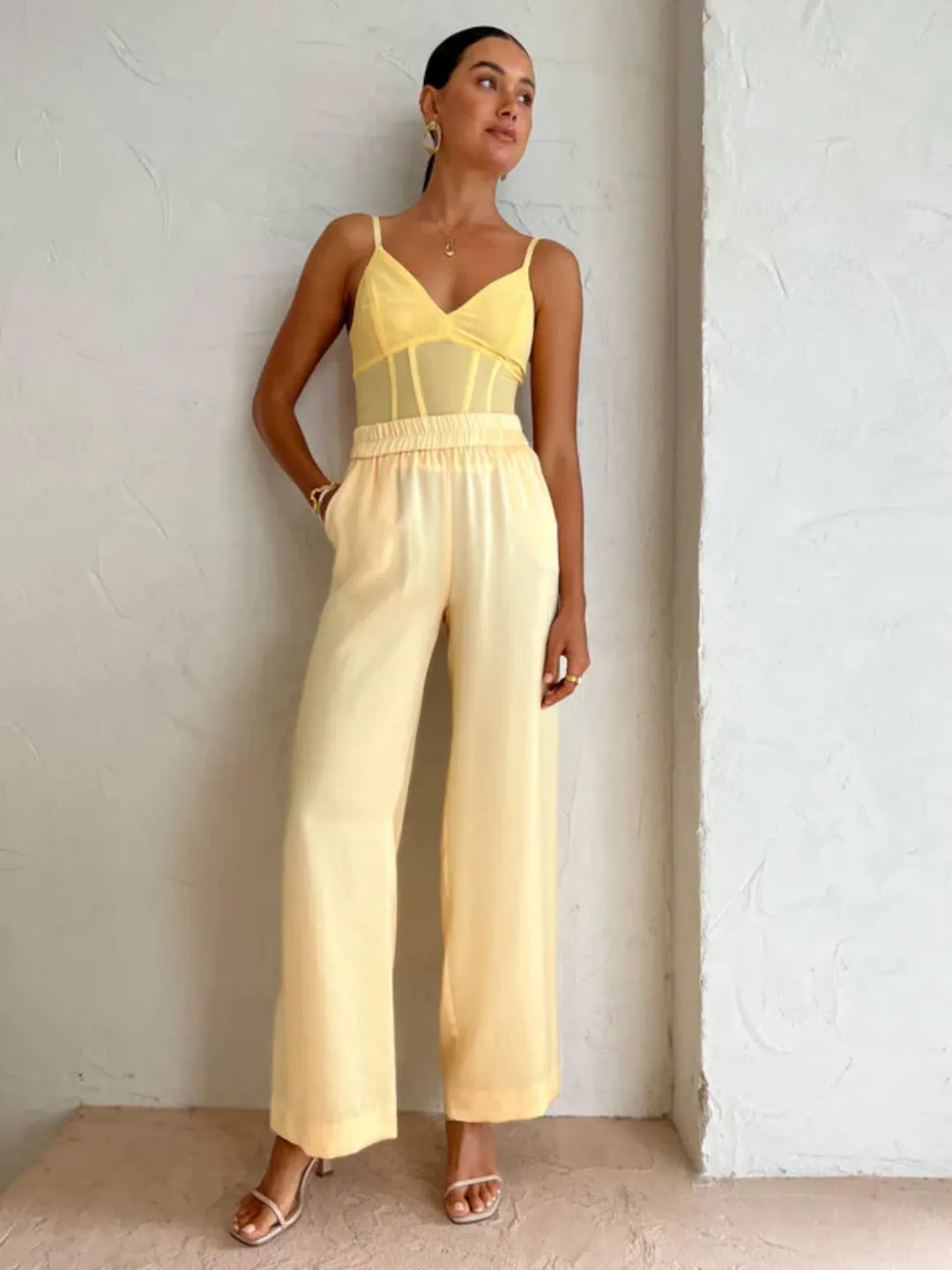 Viktoria and Woods Omega Bustier Corset Top Flax Size 0 / AU 6 for rent on The Volte - main image