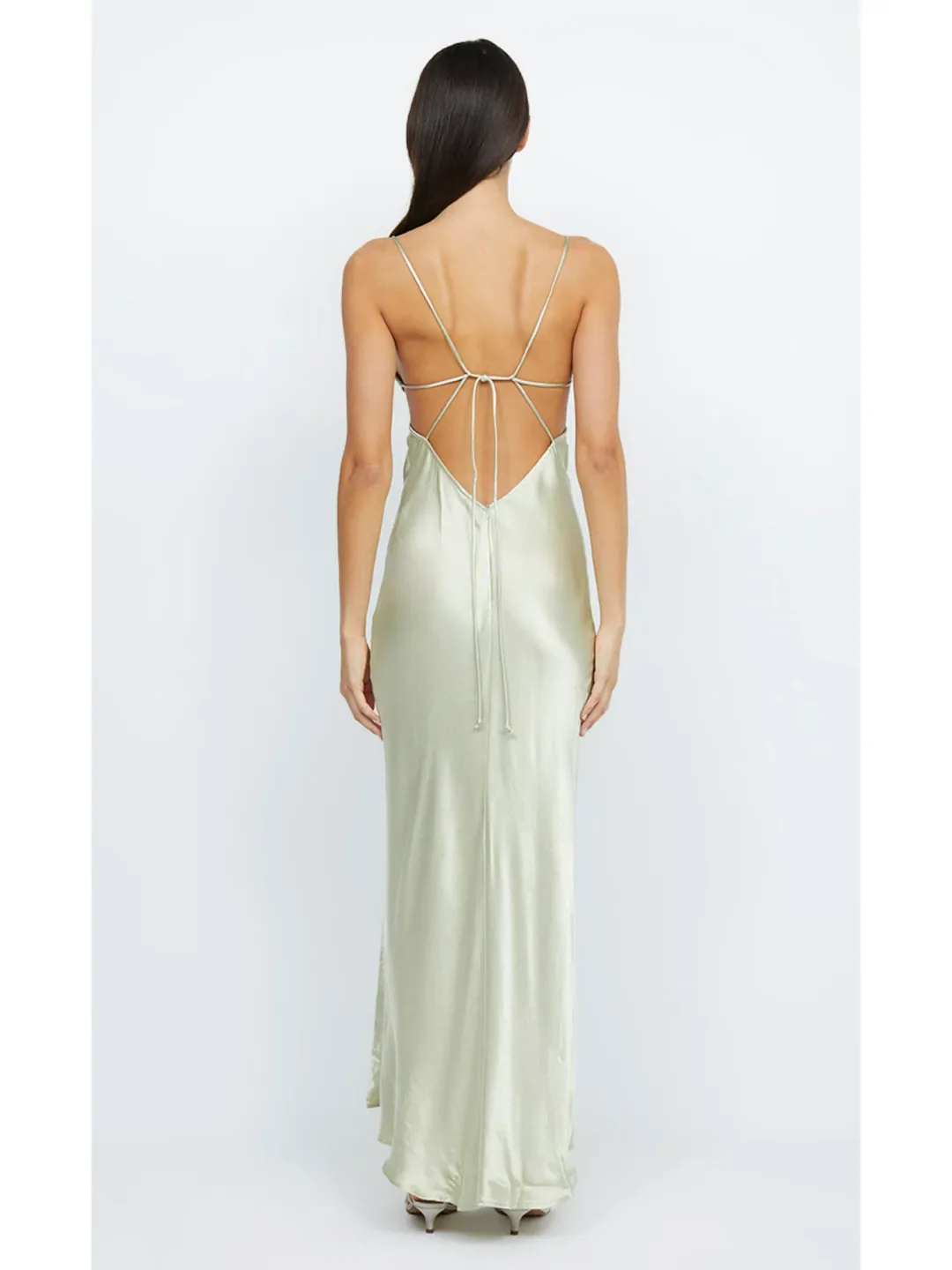Bec & Bridge Indi Strappy Maxi Dress in Honeydew Size AU 6 for rent on The Volte - main image