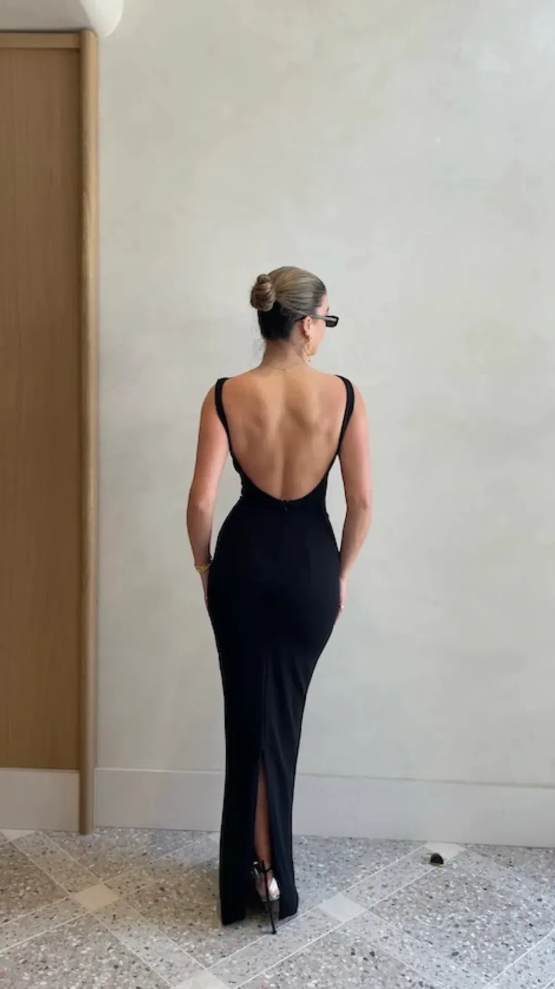Effie Kats Verona Gown Black Size L / AU 12  for rent on The Volte - main image