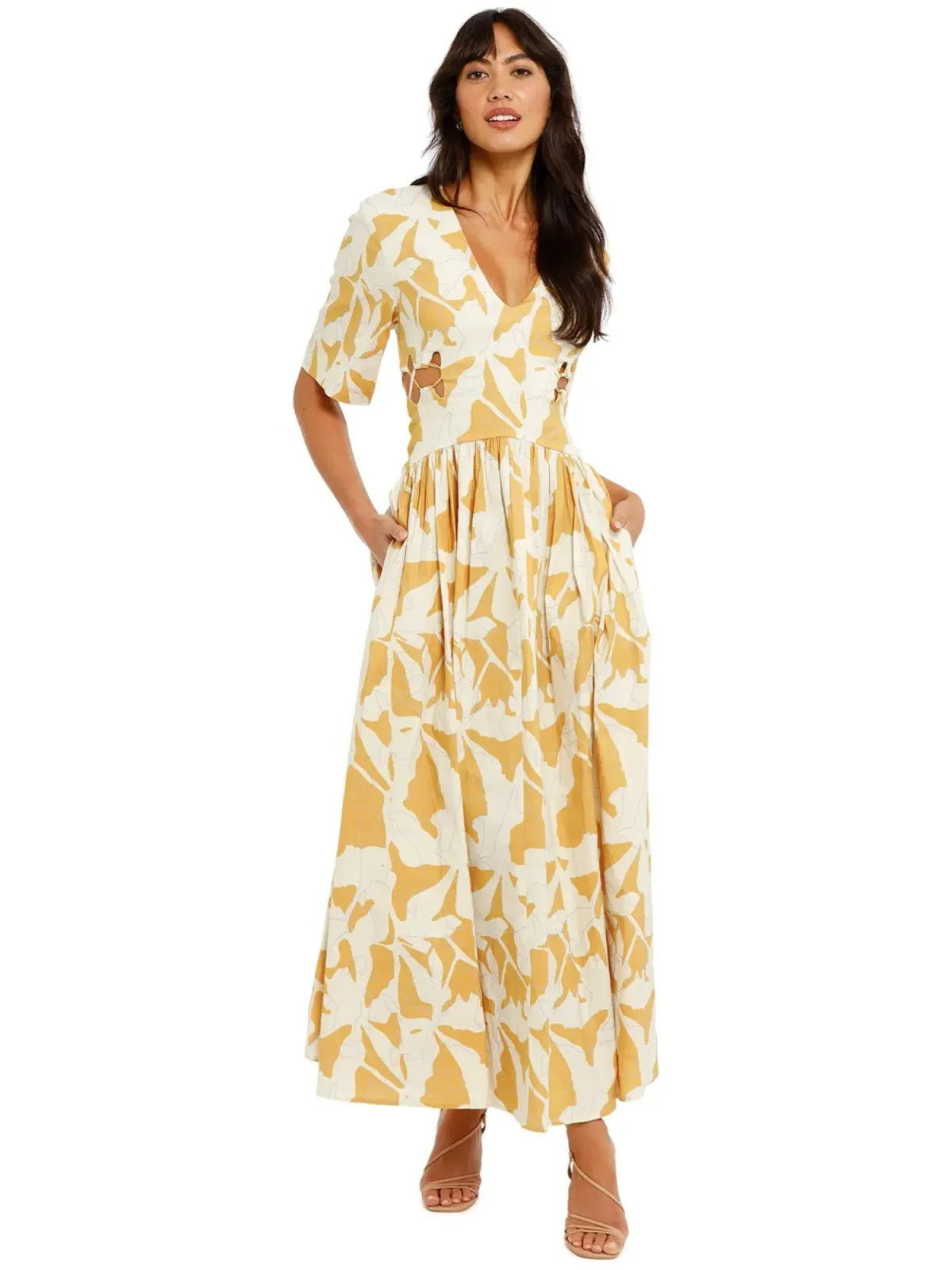 Camilla and Marc Minsk Dress in Minsk Print Size AU 10 for rent on The Volte - main image