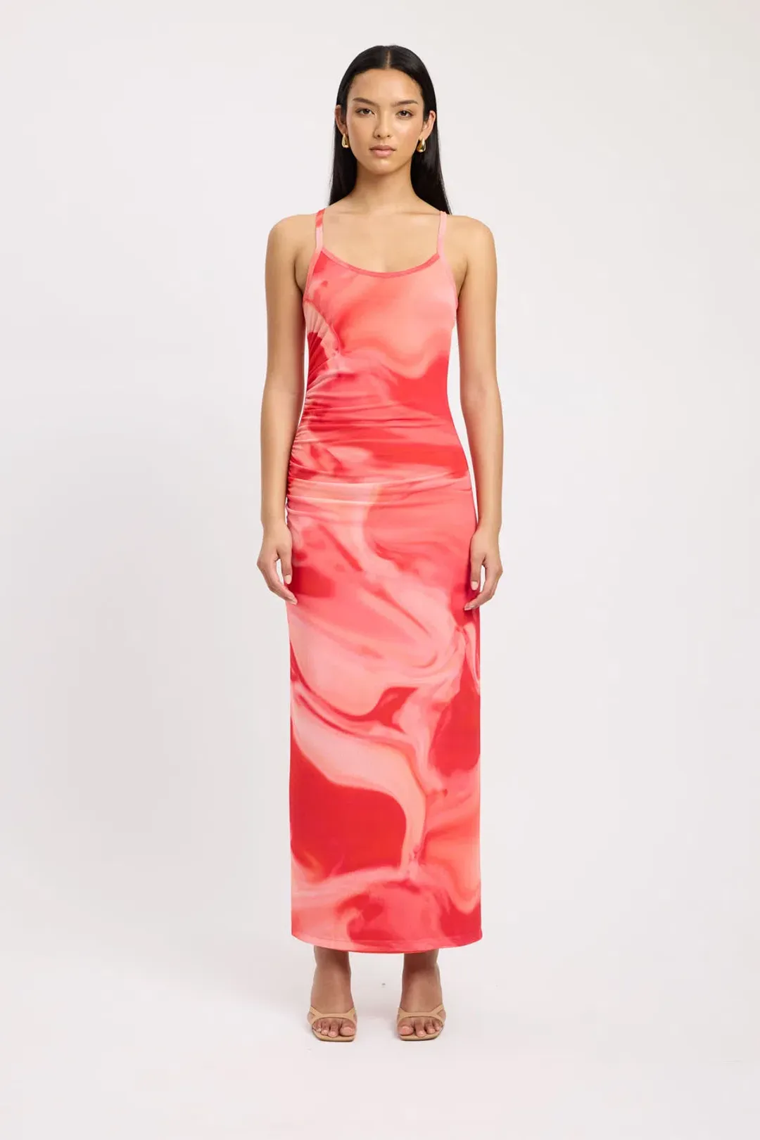 Kookai Haven Slip Dress Strawberry Size 10 for rent on The Volte - main image