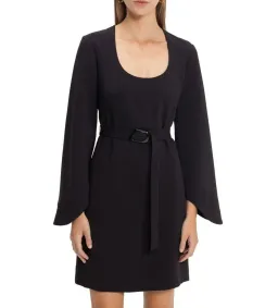 CUE Crepe Flared Sleeved Dress Blackberry in Size M / AU 10 for rent on The Volte - image 3