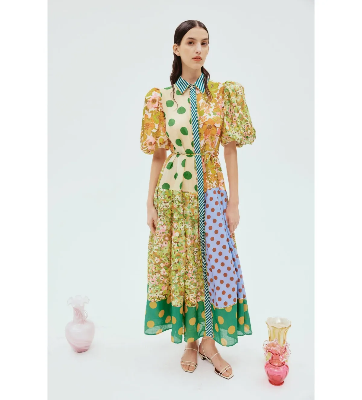 Alemais Finn Shirtdress Multi Size 6 for rent on The Volte - main image