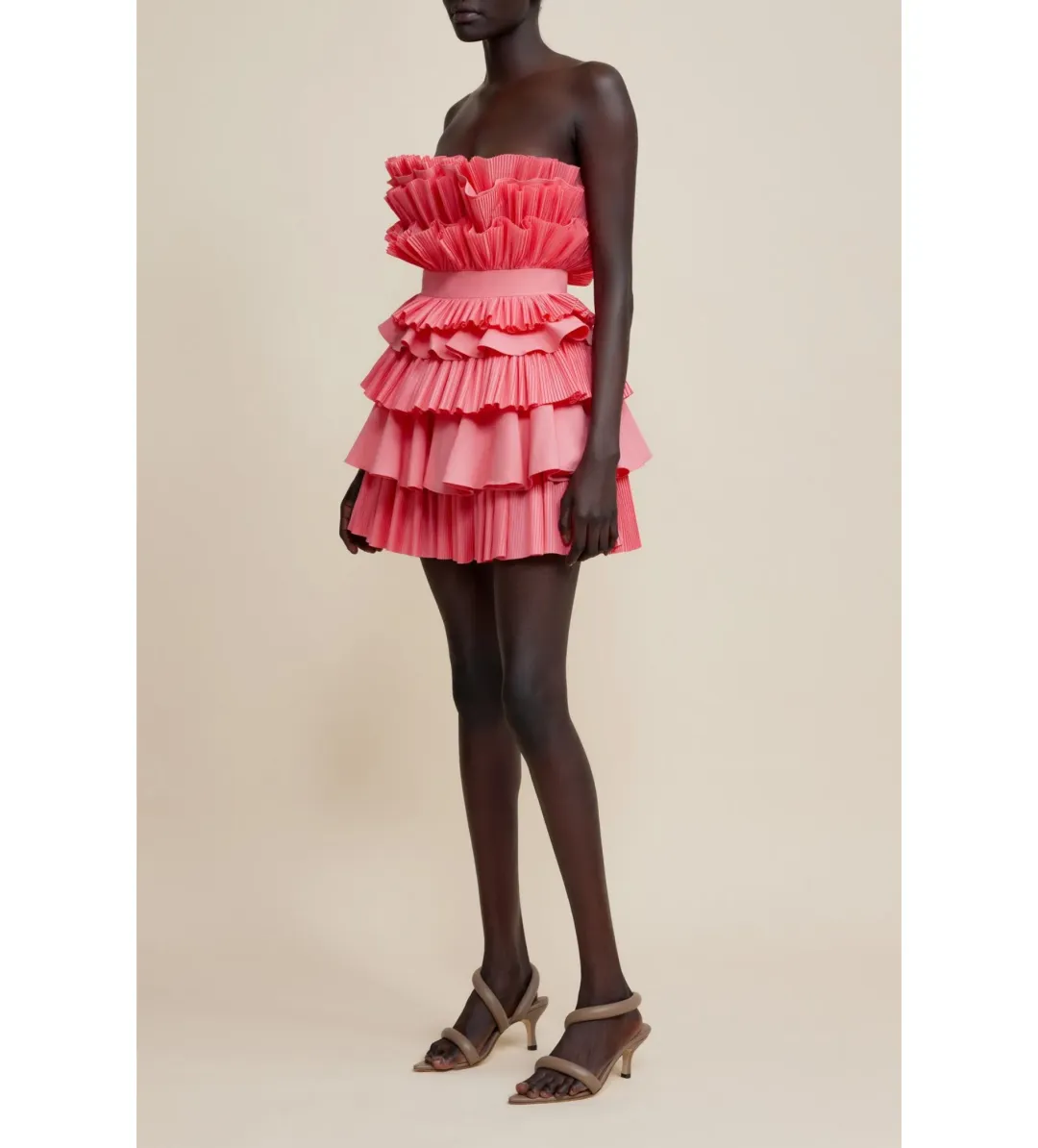 Acler Elsher Mini Dress Rouge Size 12 for rent on The Volte - main image