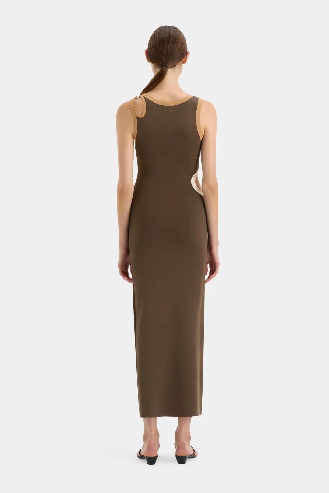 Sir The Label Salvador Cut Out Dress Biscotti Size 0/Au 6 for rent on The Volte - main image