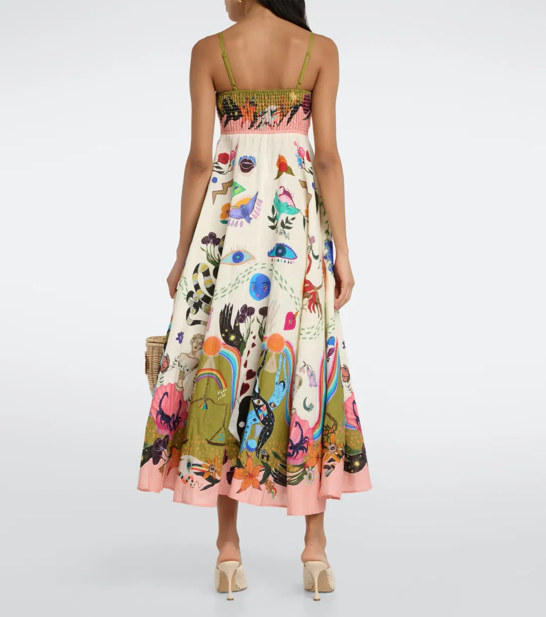 Alemais Evergreen Printed Maxi Sundress Multi Size 8 for rent on The Volte - main image