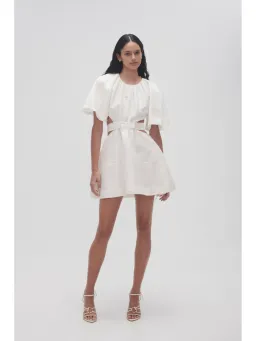 Aje Mimosa Cut Out Mini Dress White Size AU 10 for rent on The Volte - image 2