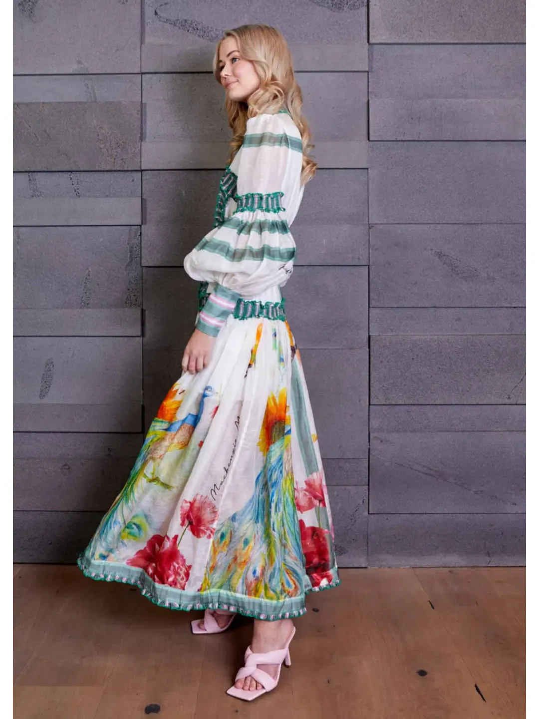 Mackenzie Mode Arabian Nights Maxi Dress in Print Size AU 6 for rent on The Volte - main image