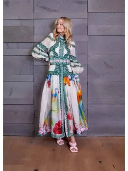 Mackenzie Mode Arabian Nights Maxi Dress in Print Size AU 6 for rent on The Volte - image 1