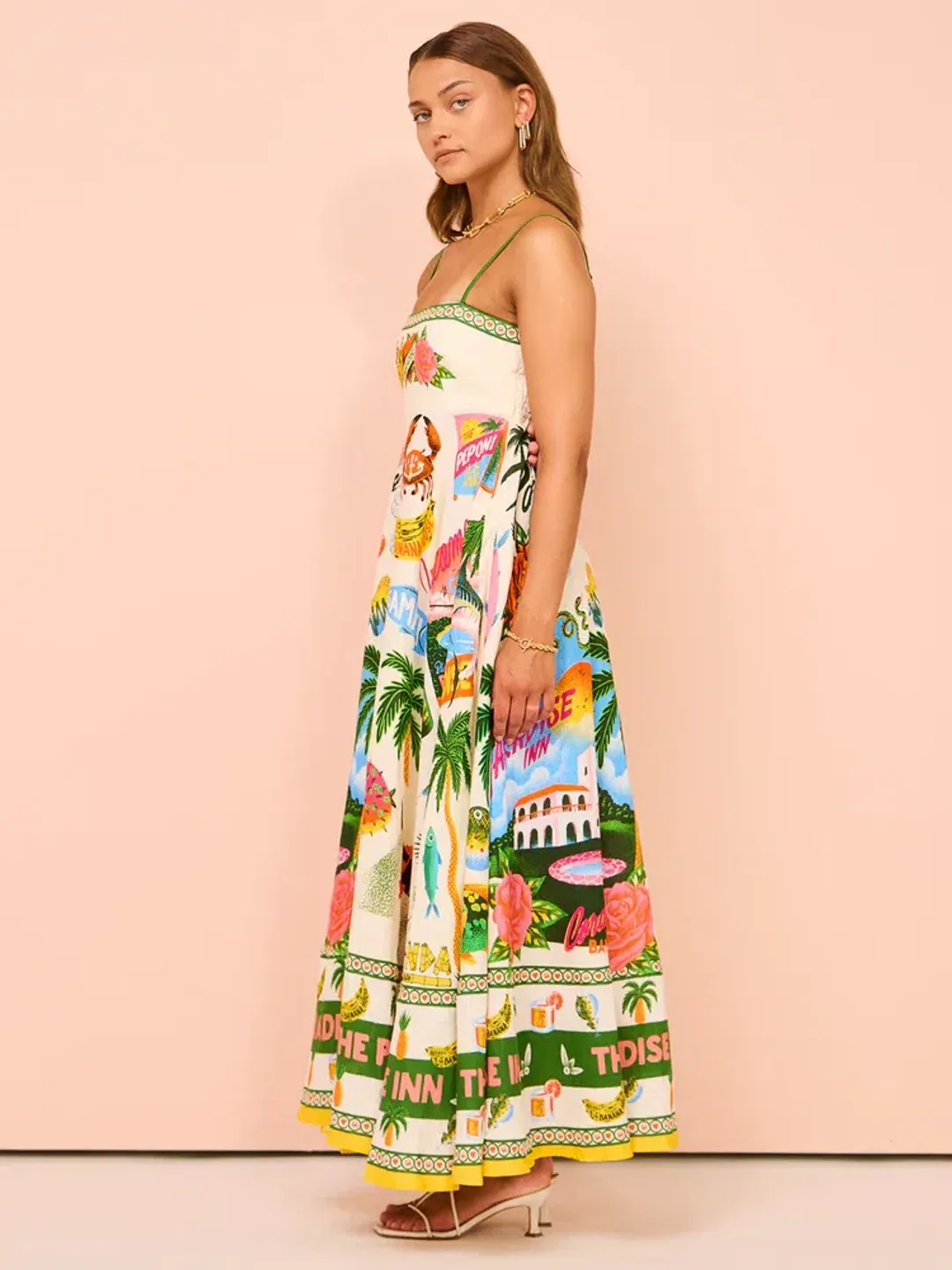 Alemais Paradiso Sundress in Multi Size AU 8 for rent on The Volte - main image