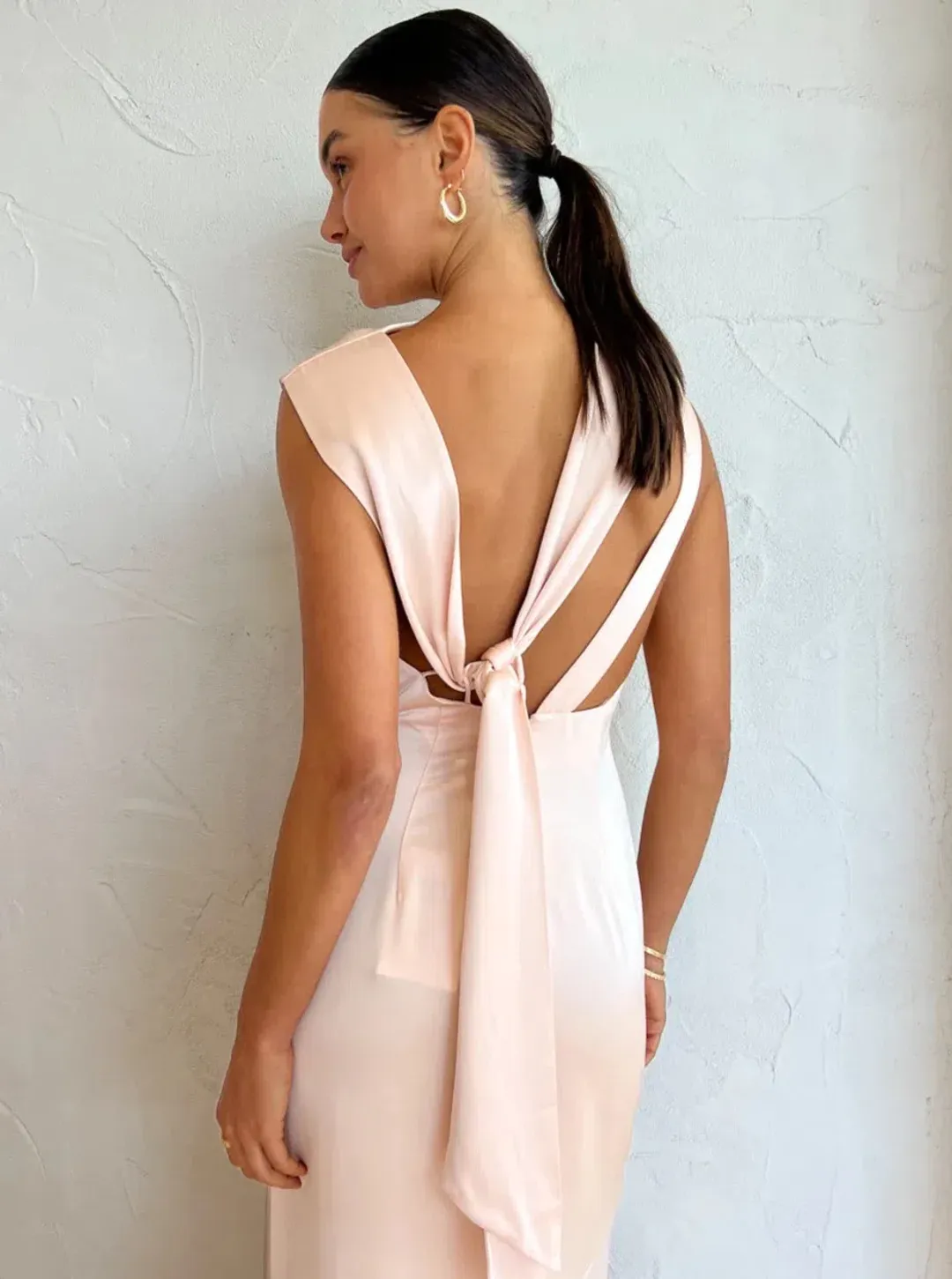 Signficant Other Lana Maxi Dress Blush Size 8 for rent on The Volte - main image