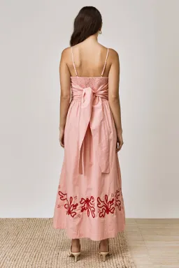 Mon Renn Mystique Midi Dress Strawberry Swirl Size 8 for rent on The Volte - image 4