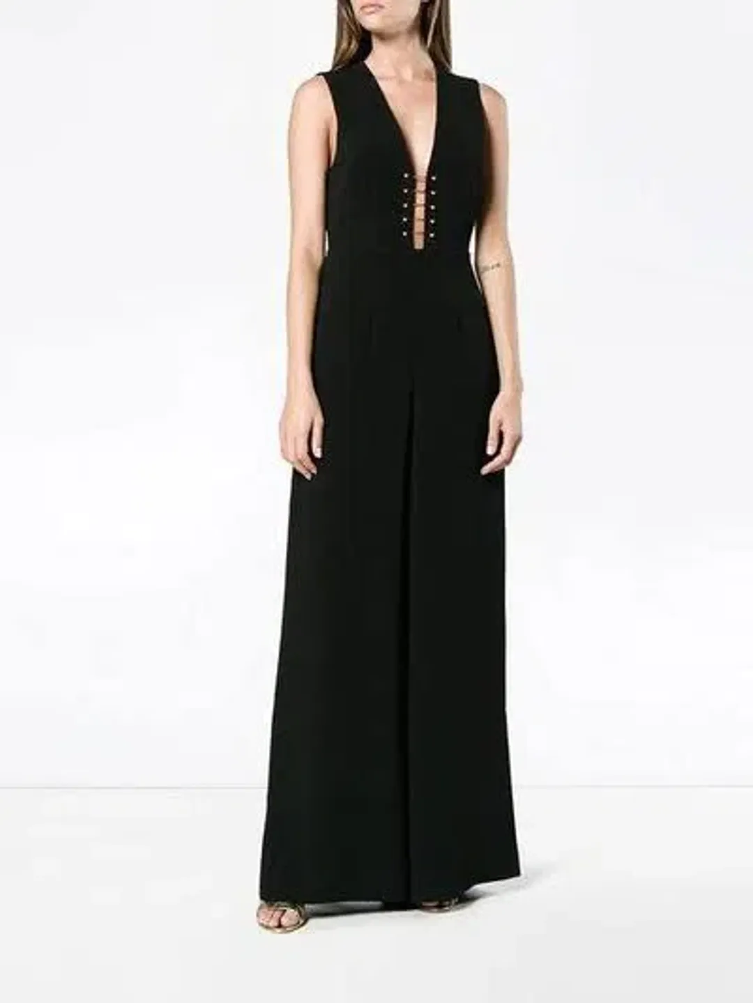 Zimmermann Baton Jumpsuit Black Size 10 for rent on The Volte - main image