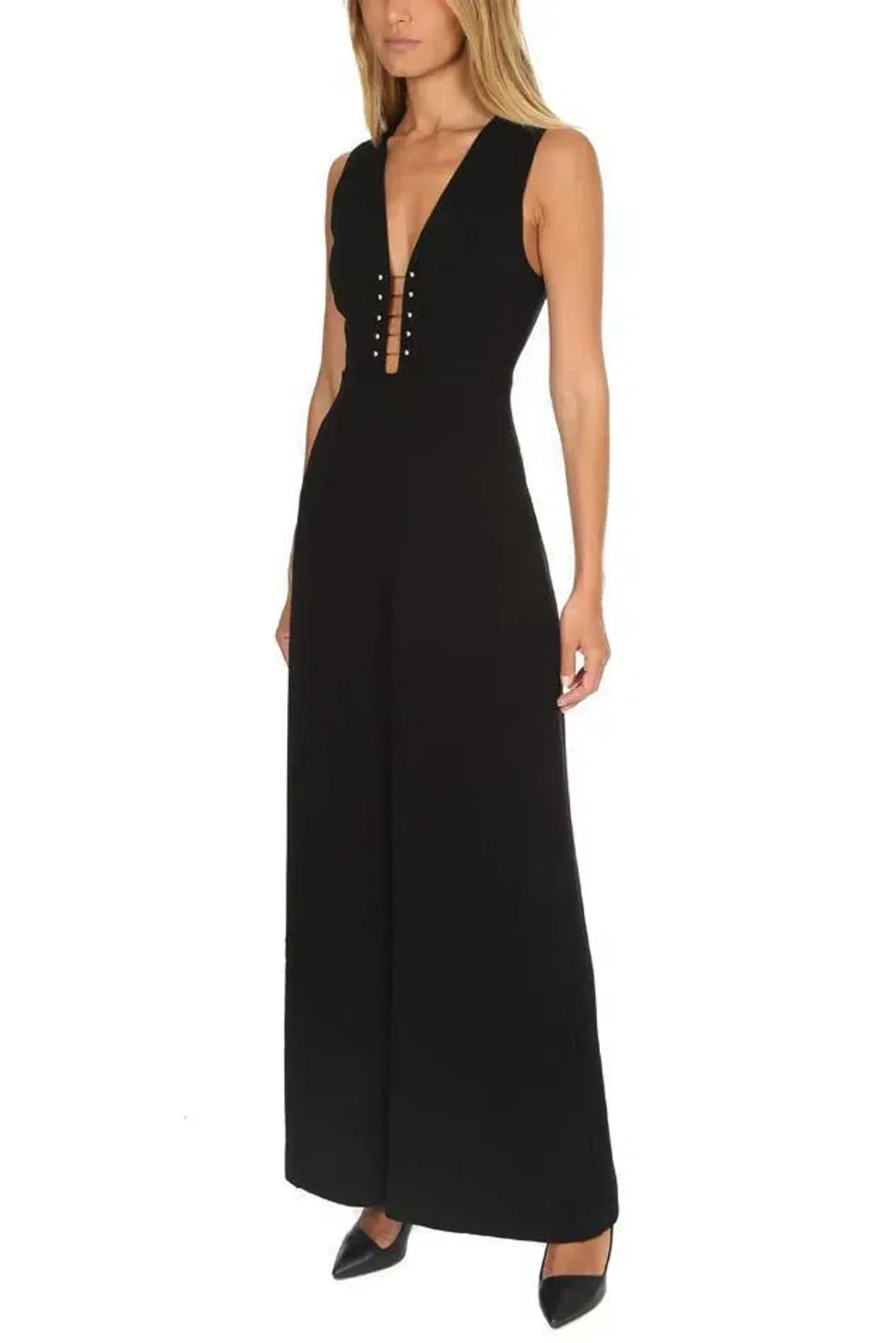 Zimmermann Baton Jumpsuit Black Size 10 for rent on The Volte - main image