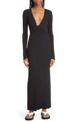 Sir The Label Enes Twist Long Sleeve Dress Black Size 2 / AU 10 / M for rent on The Volte - image 3