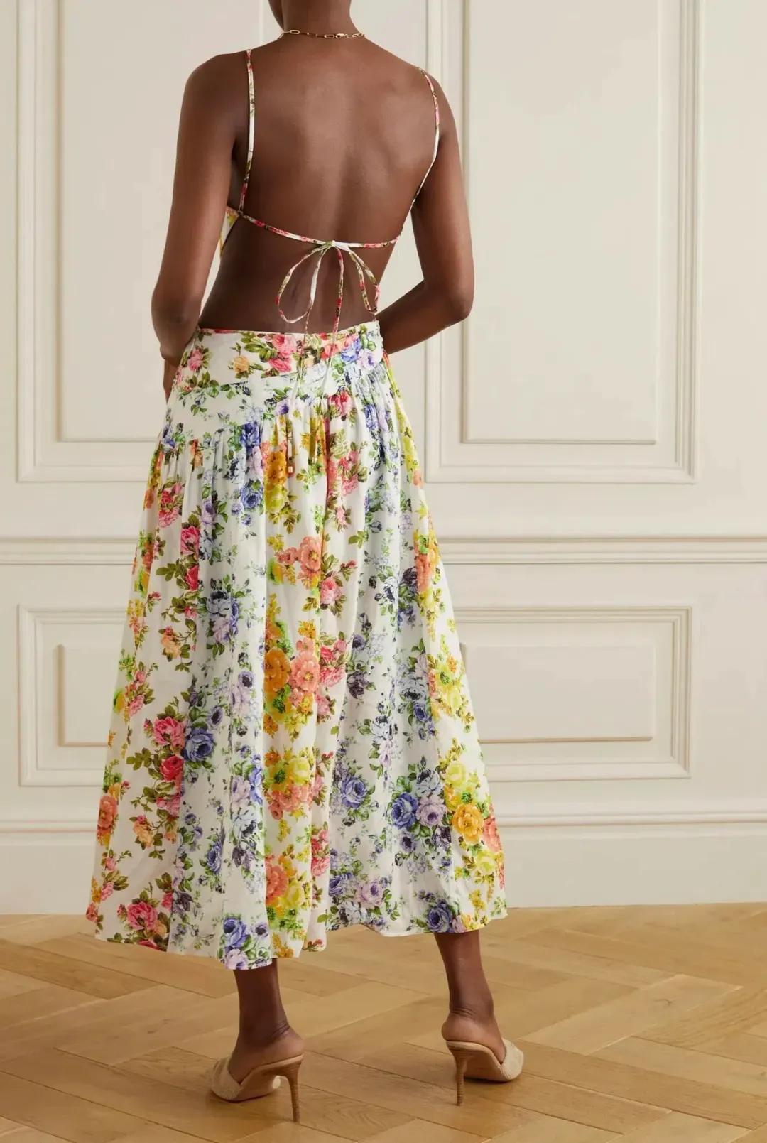Zimmermann Spliced Asymmetrical Dress Floral Size 1 / AU 8 for rent on The Volte - main image