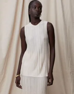 Blanca Adelina Top and Skirt Set Cream Size 8 for rent on The Volte - image 3